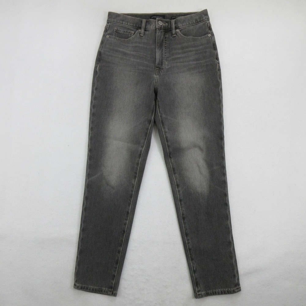 Banana Republic Women Jeans 27 Ultra High-Rise Slim Fit Dark Grey Wash Stretch